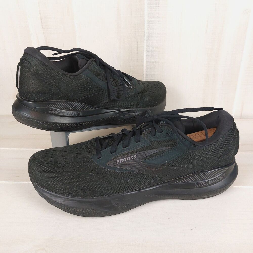 Brooks Adrenaline GTS 24 Men's 13 Black Running Shoes Athletic